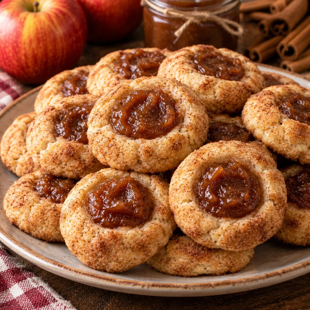 Apple Butter Thumbprint Cookies
