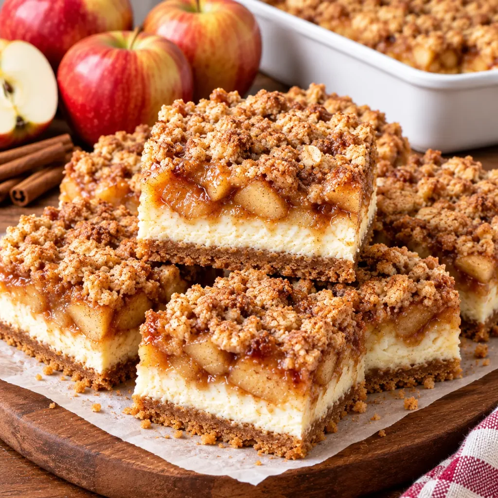 Apple Cheesecake Bars