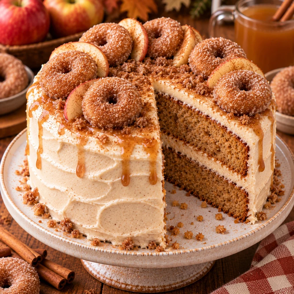 Apple Cider Donut Cake