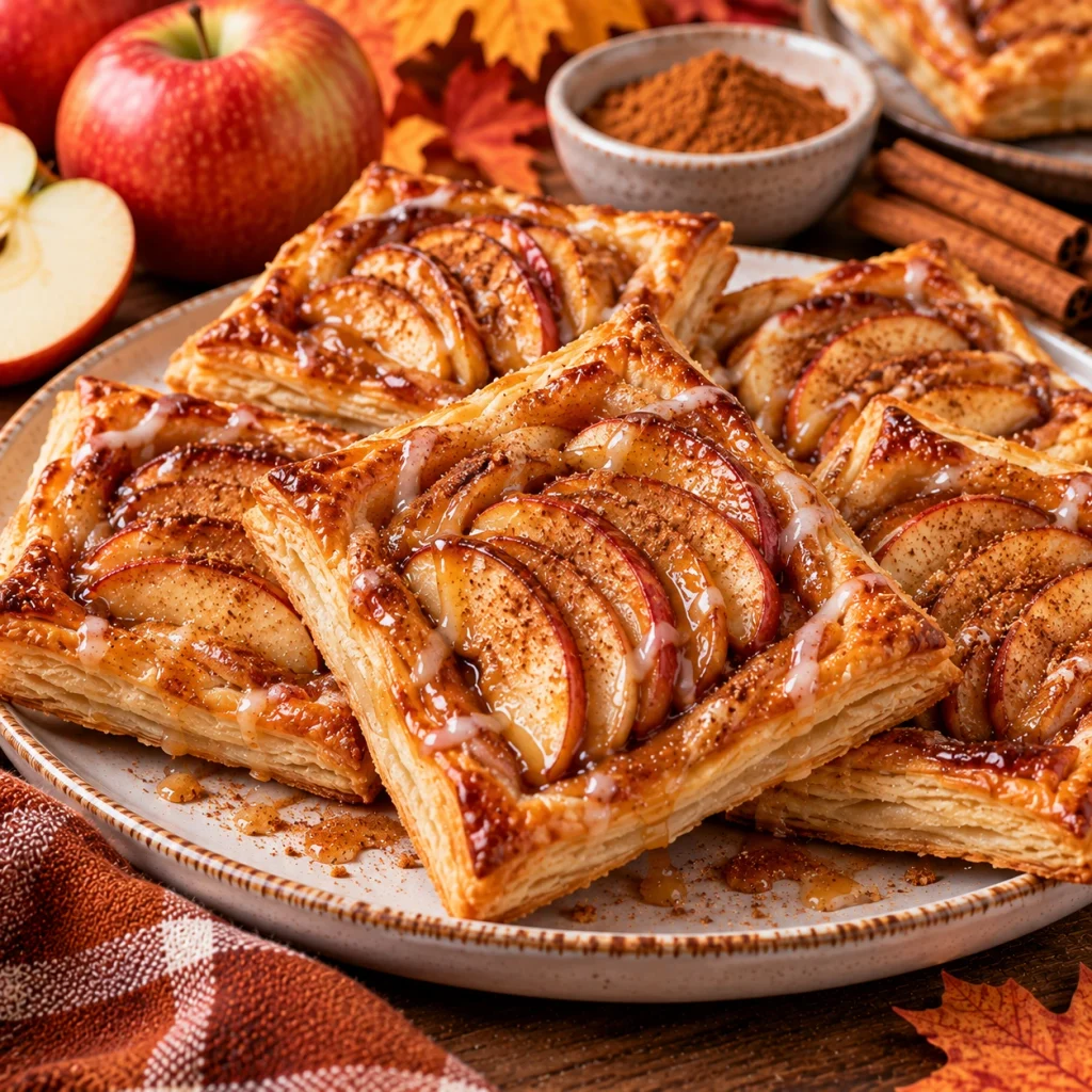 Apple Cinnamon Puff Pastry Tarts