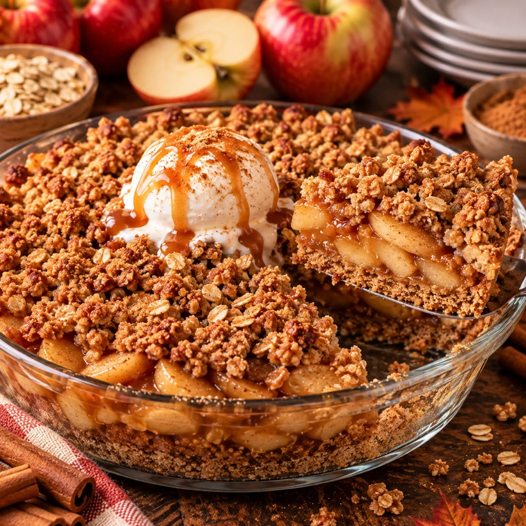 Apple Crisp with Crumble Crust Base