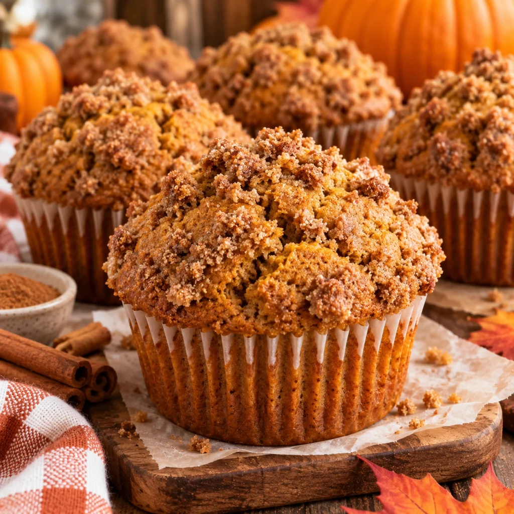 Bakery-Style Jumbo Pumpkin Muffins