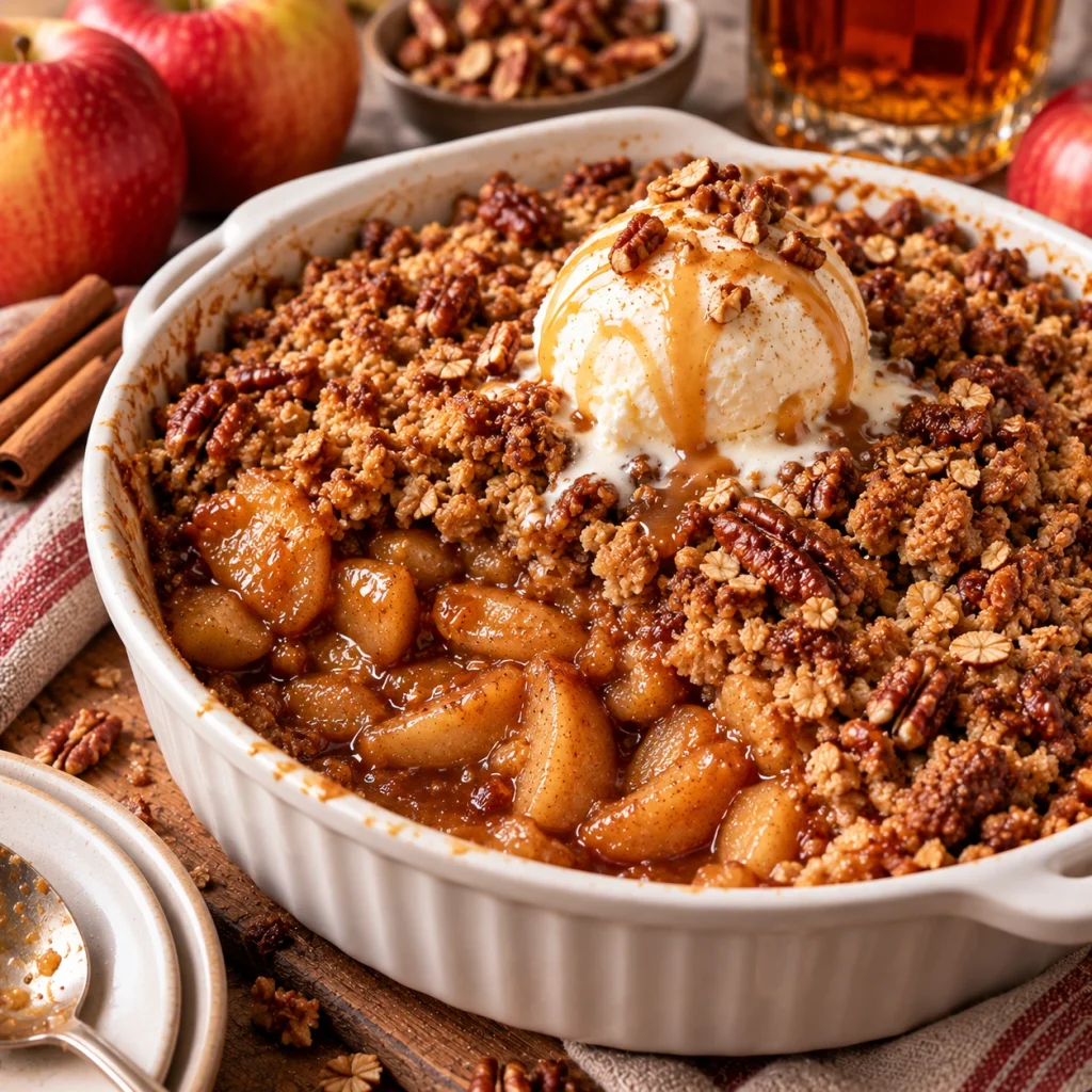 Bourbon Apple Crisp