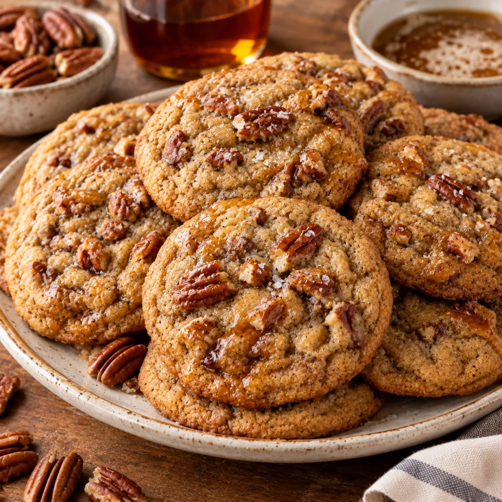 Brown Butter Maple Pecan Cookies