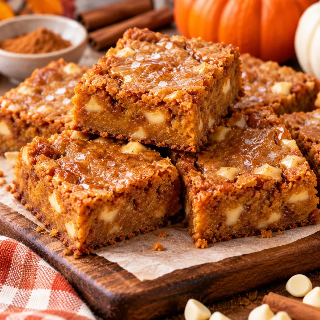 Brown Butter Pumpkin Blondies