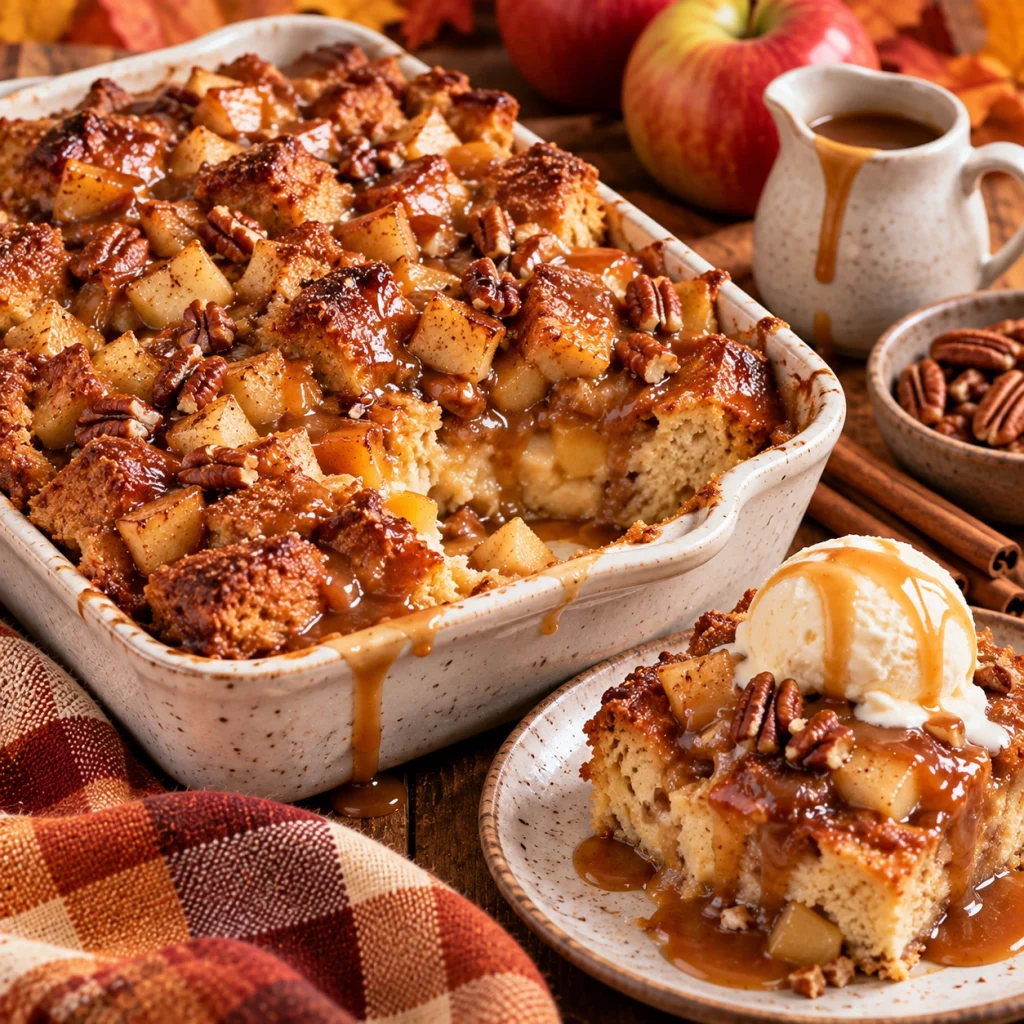 Caramel Apple Bread Pudding