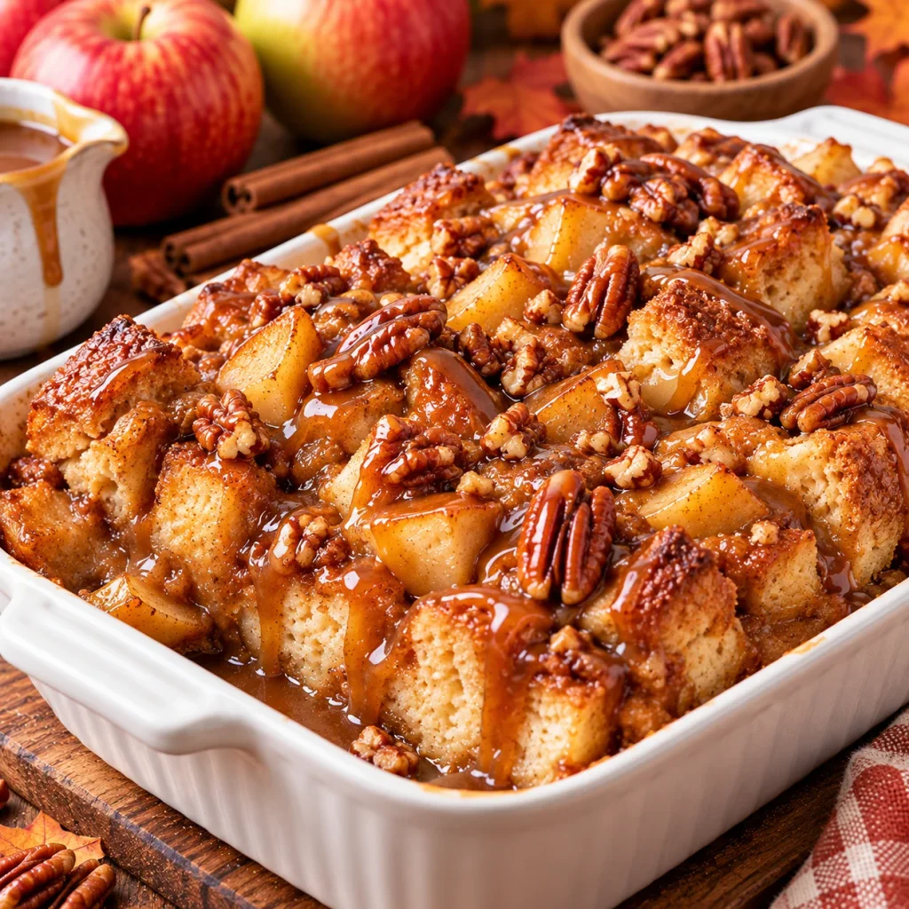 Caramel Apple Bread Pudding