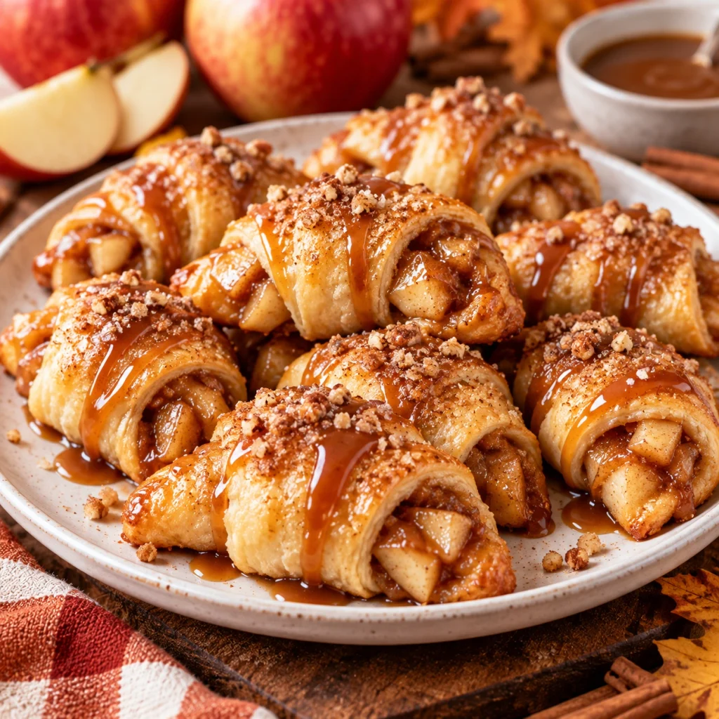 Caramel Apple Crescent Bites