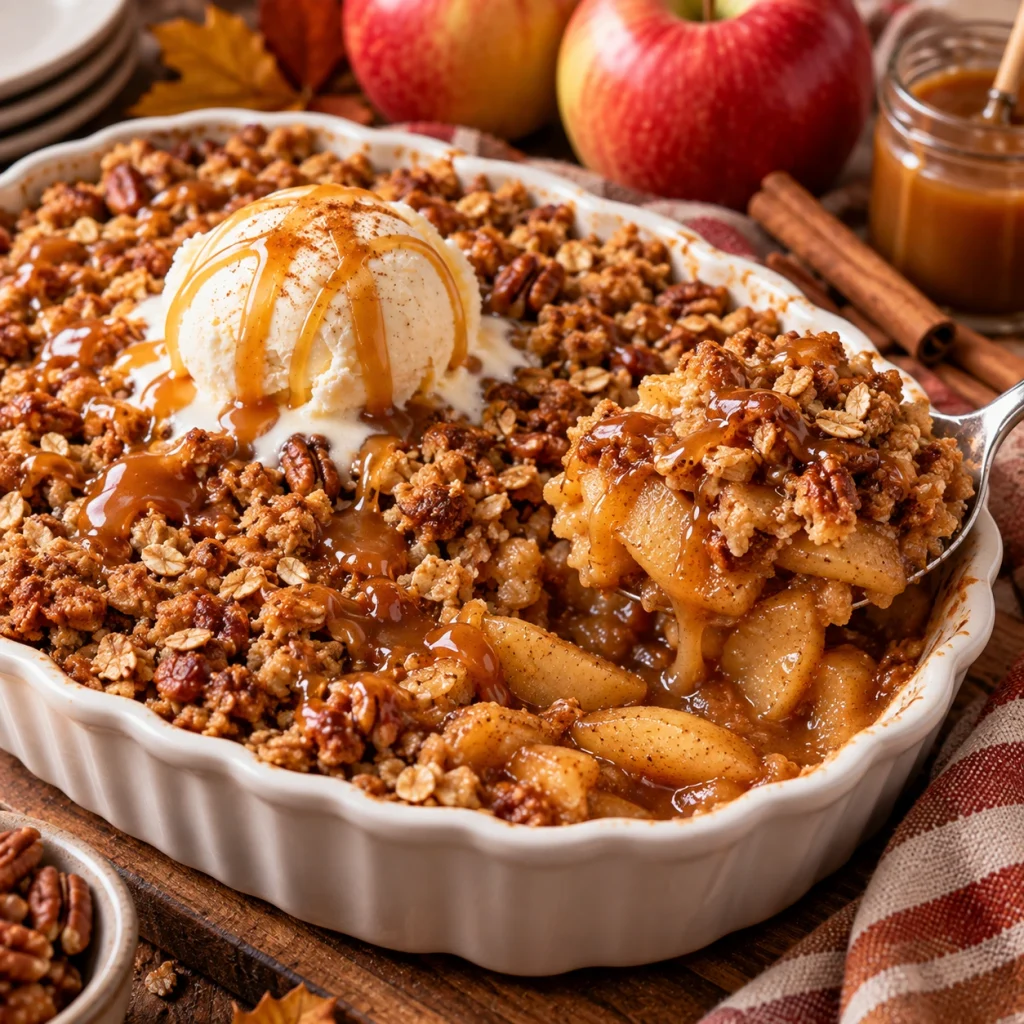 Caramel Apple Crisp