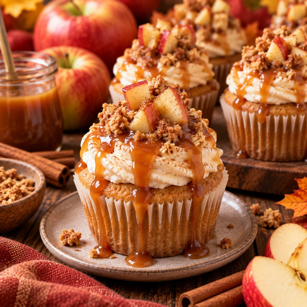 Caramel Apple Cupcakes