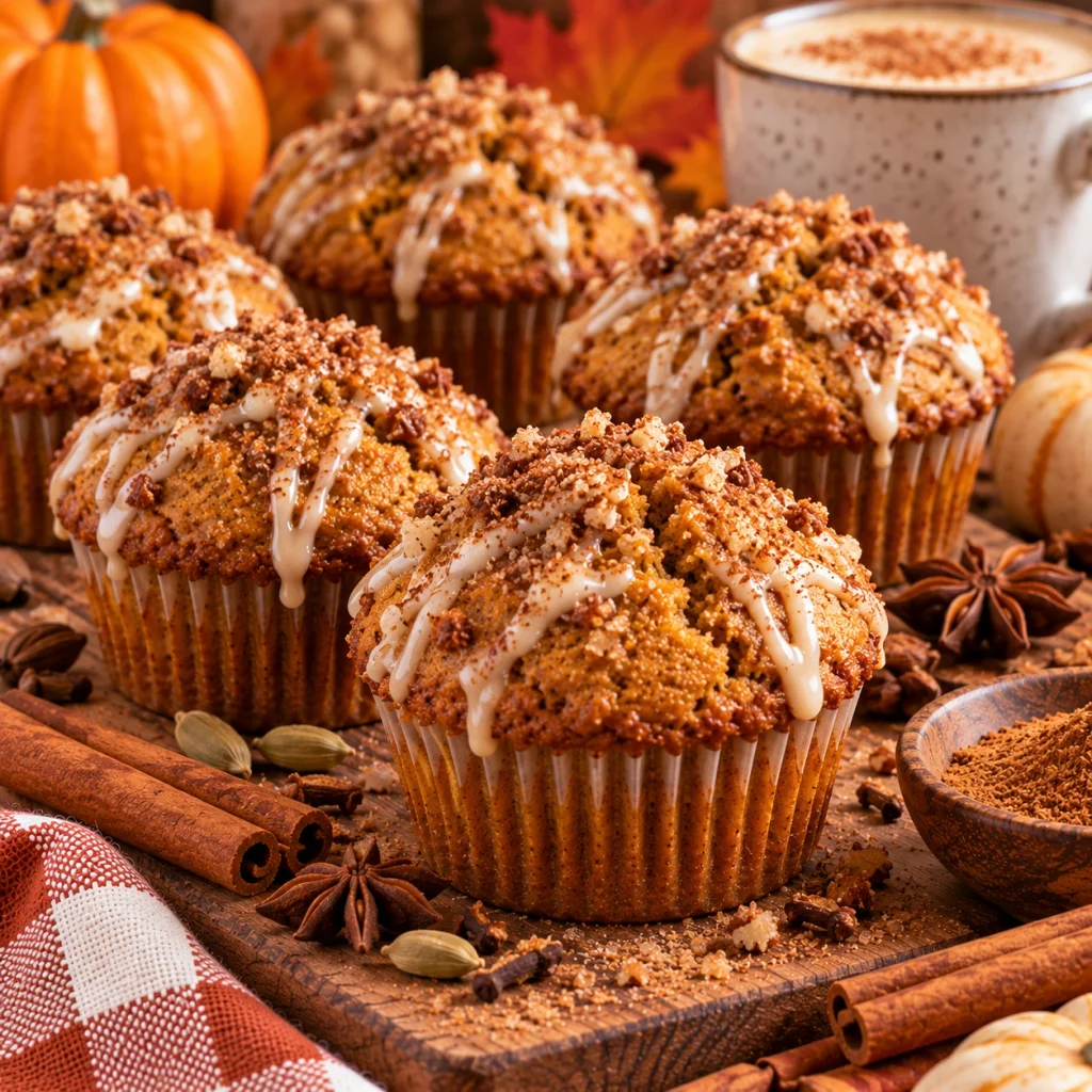 Chai-Spiced Pumpkin Muffins