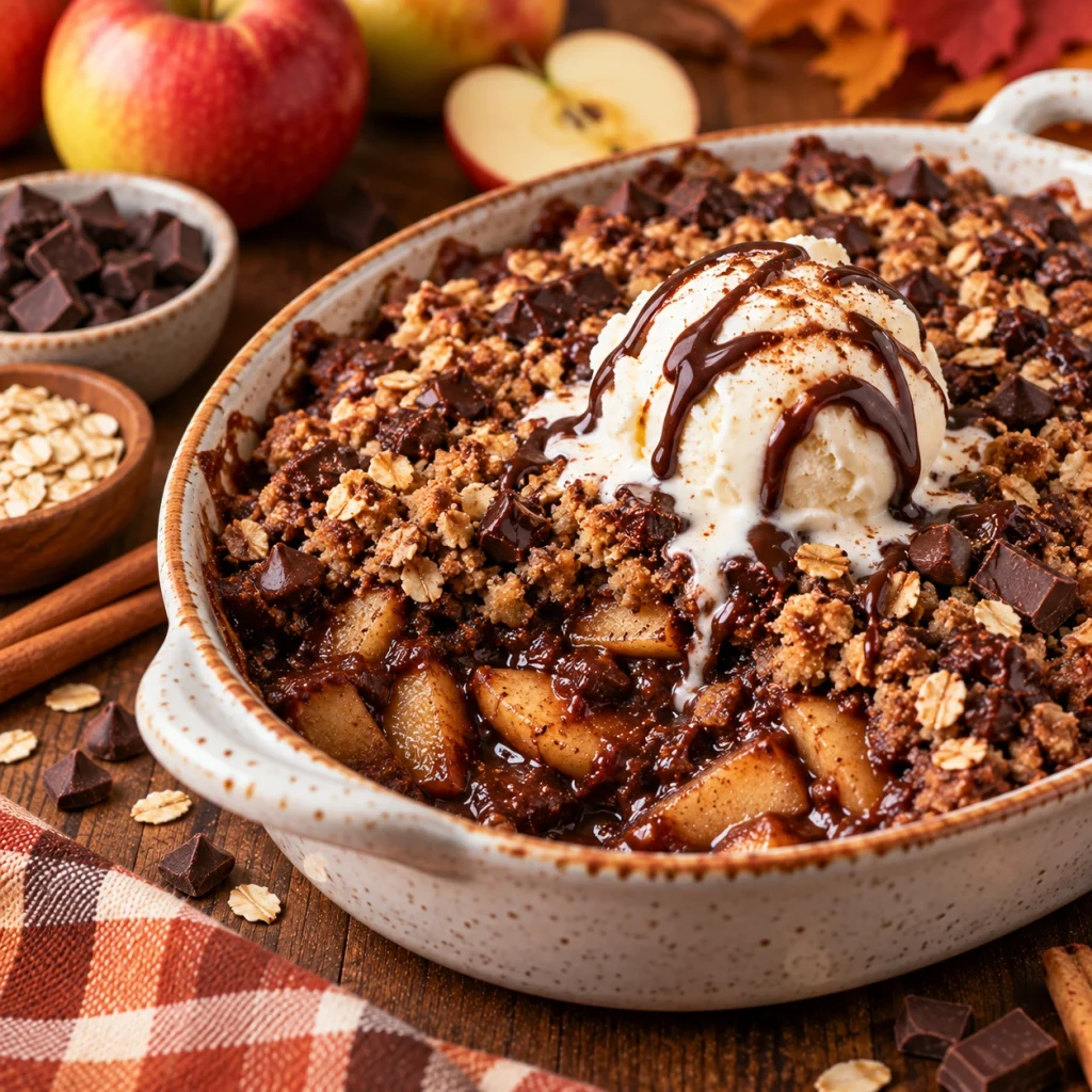 Chocolate Apple Crisp