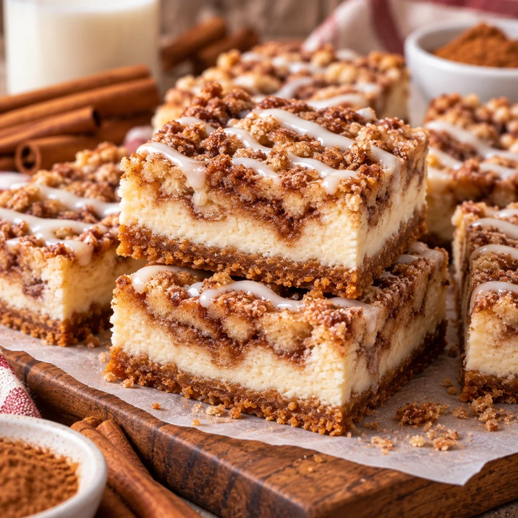 Cinnamon Cheesecake Bars