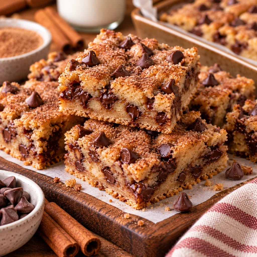 Cinnamon Chocolate Chip Bars