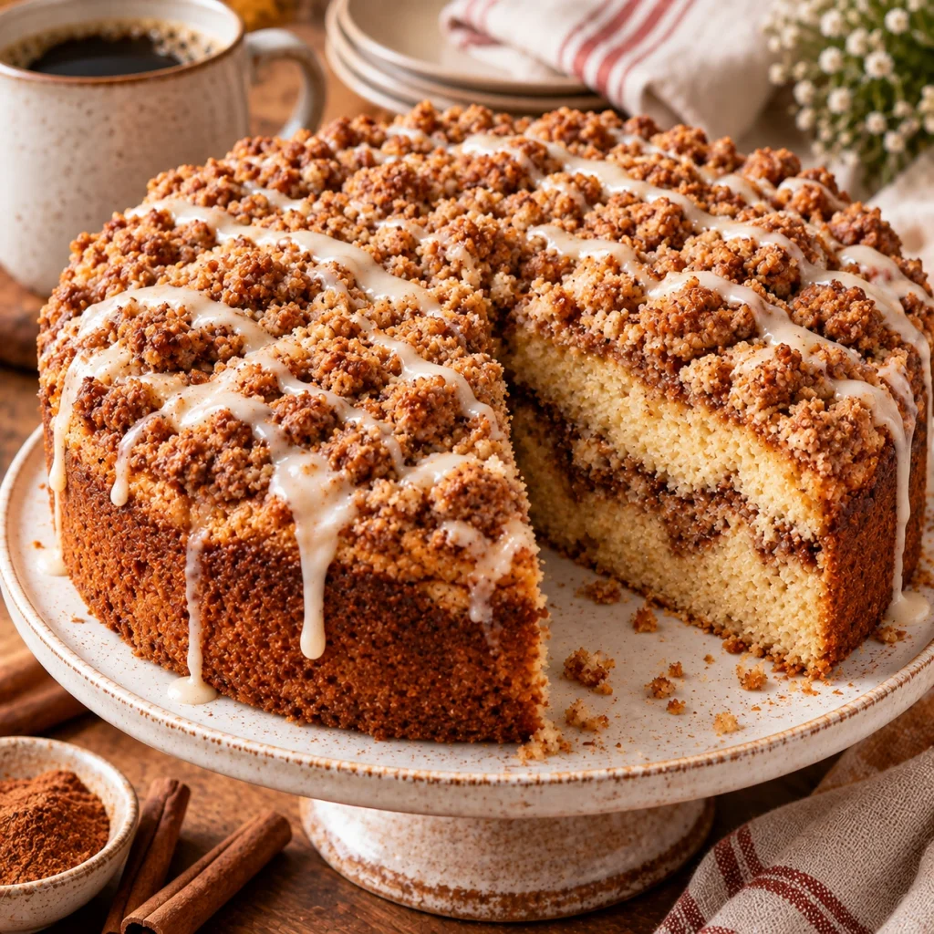 Cinnamon Streusel Coffee Cake