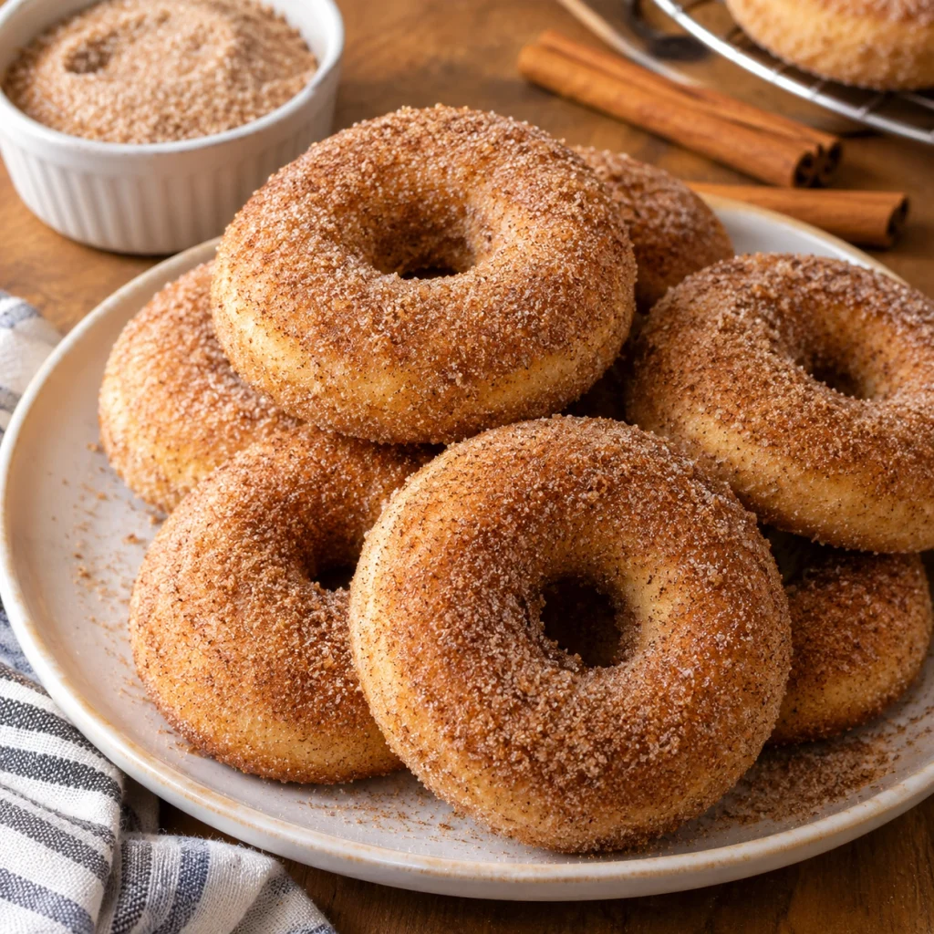 Cinnamon Sugar Baked Donuts