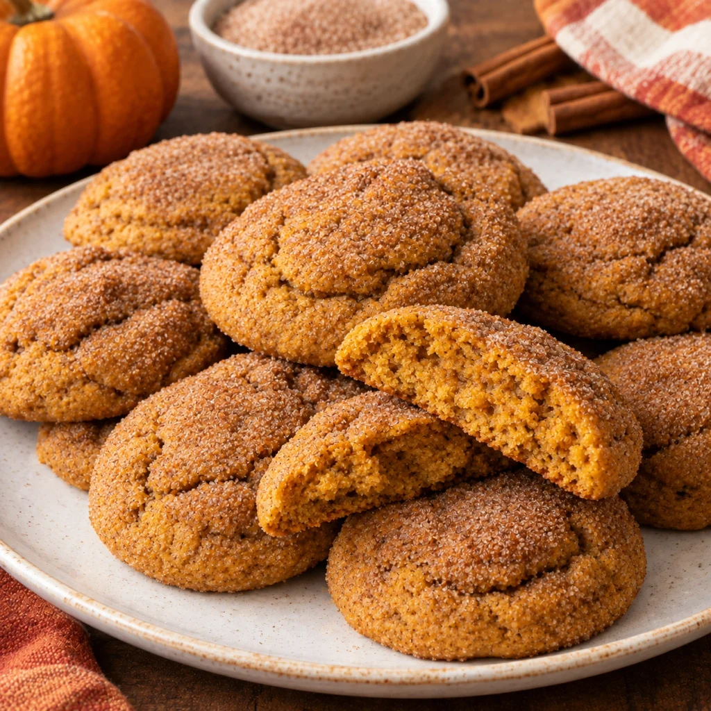 Cinnamon Sugar Pumpkin Cookies