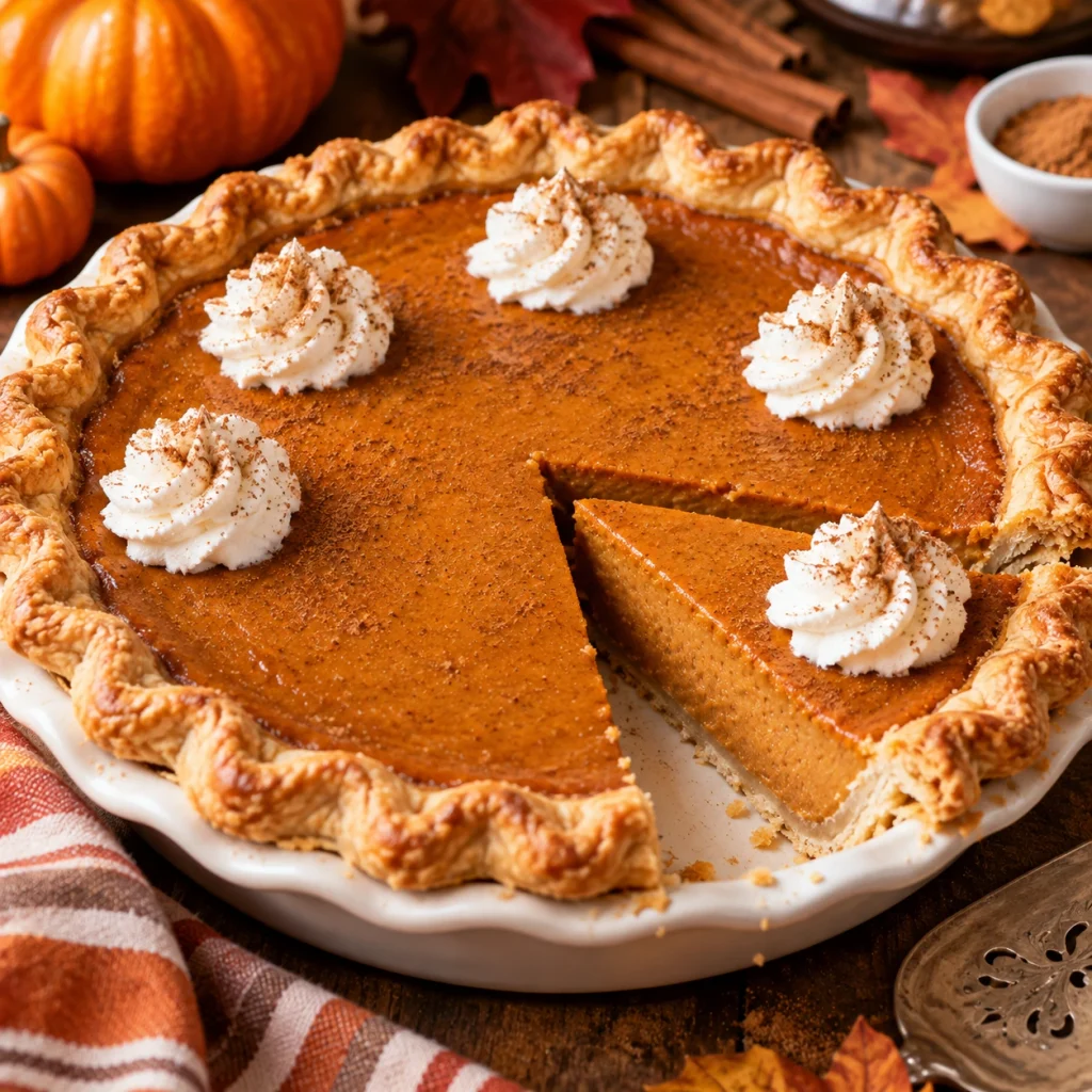 Classic Pumpkin Pie with a Flaky Crust