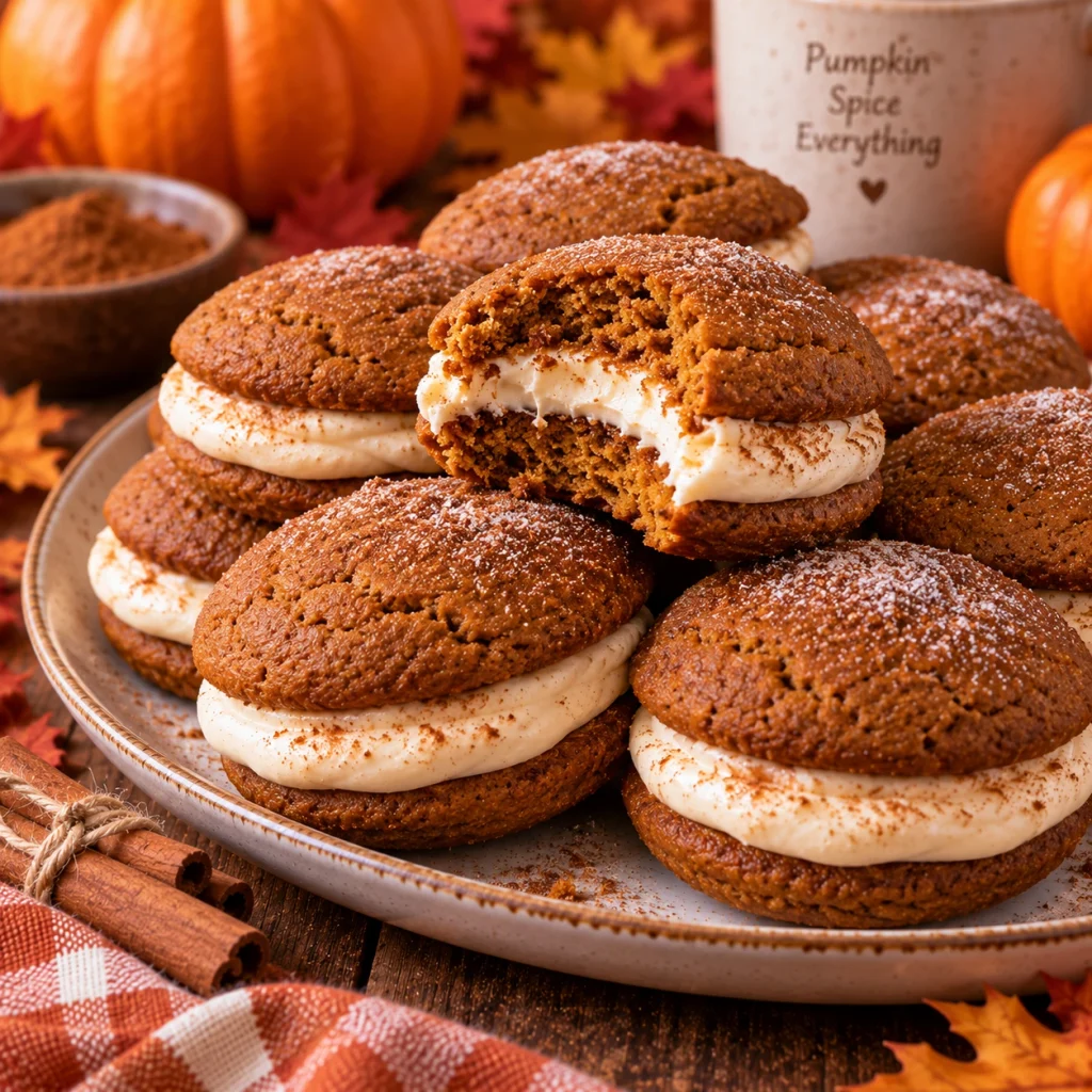 Gingerbread Pumpkin Whoopie Pies