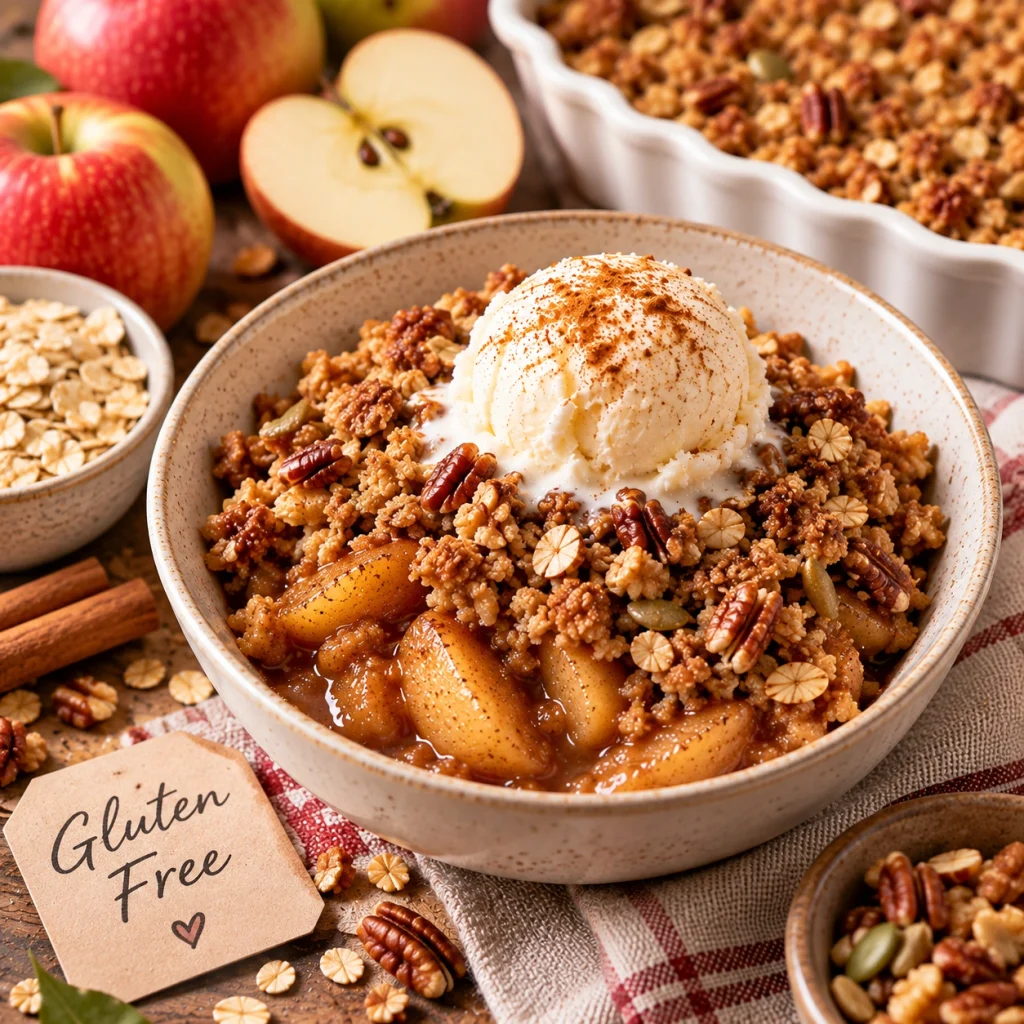Gluten-Free Apple Crisp (A Fruity Team-Up)