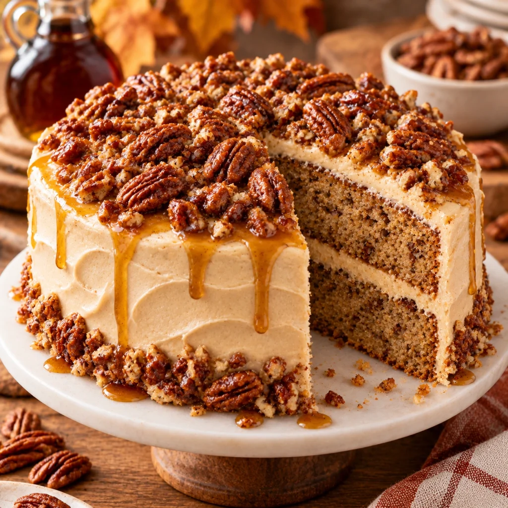 Maple Pecan Cake