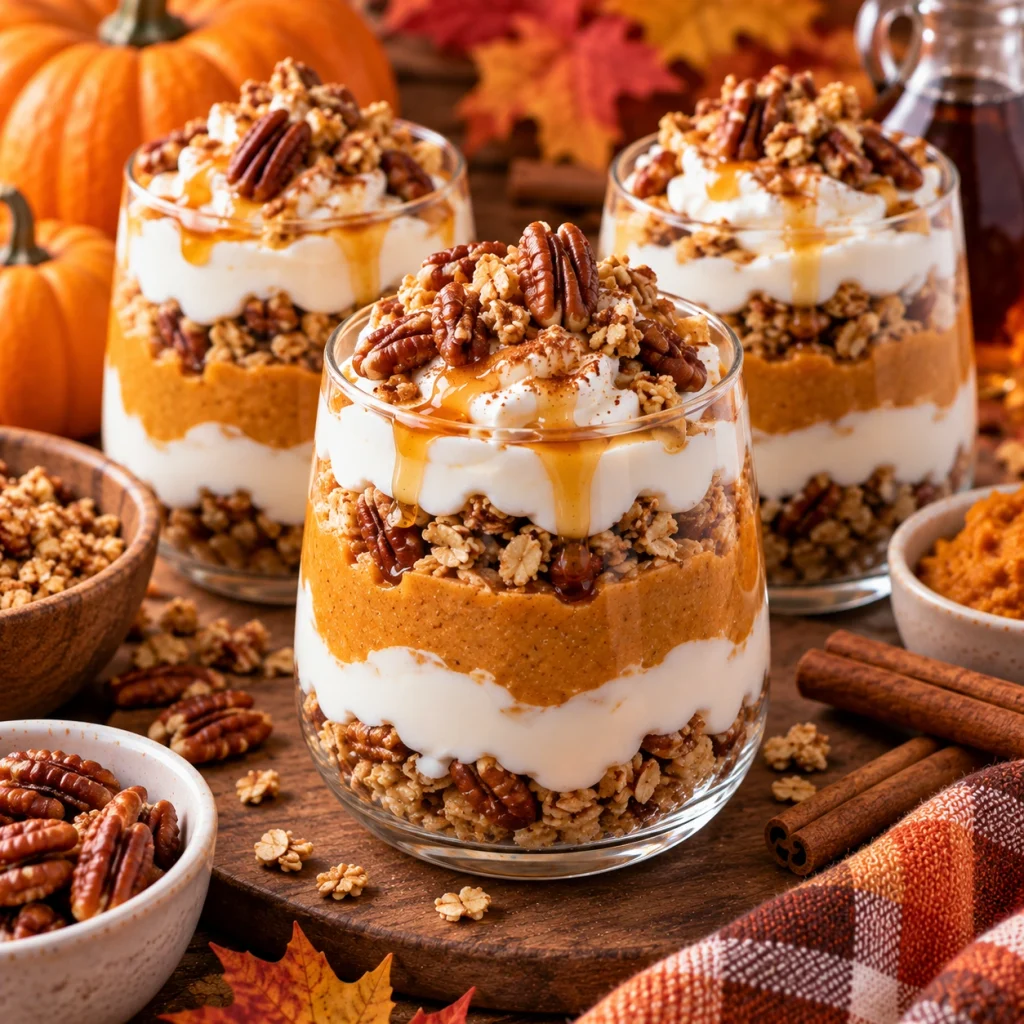 Maple Pumpkin Yogurt Parfaits
