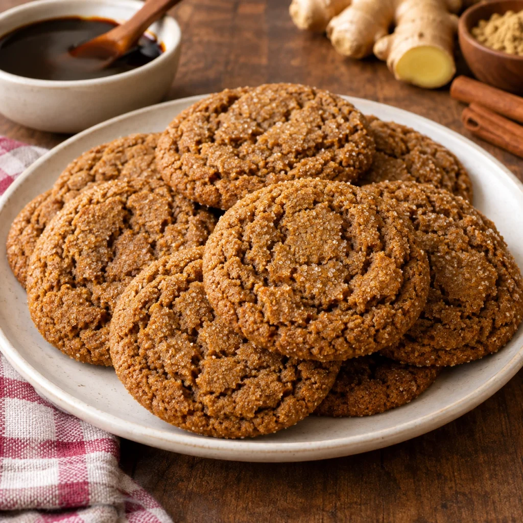 Molasses Ginger Cookies