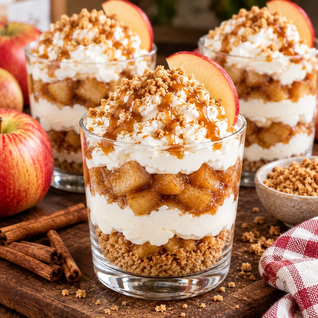 No-Bake Apple Pie Parfaits