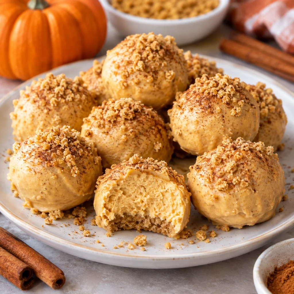 No-Bake Pumpkin Cheesecake Bites