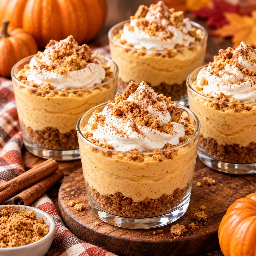 No-Bake Pumpkin Cheesecake Cups