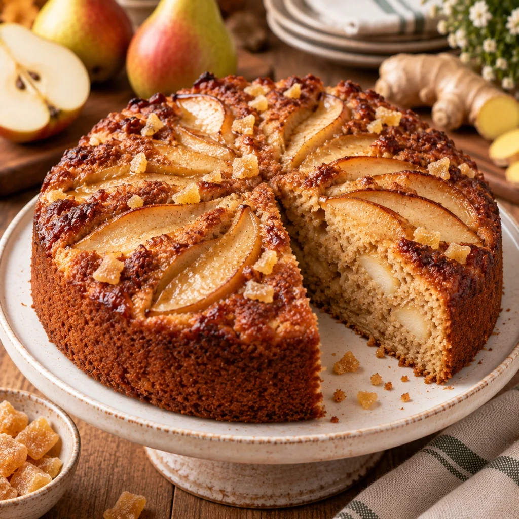 Pear and Ginger Cake