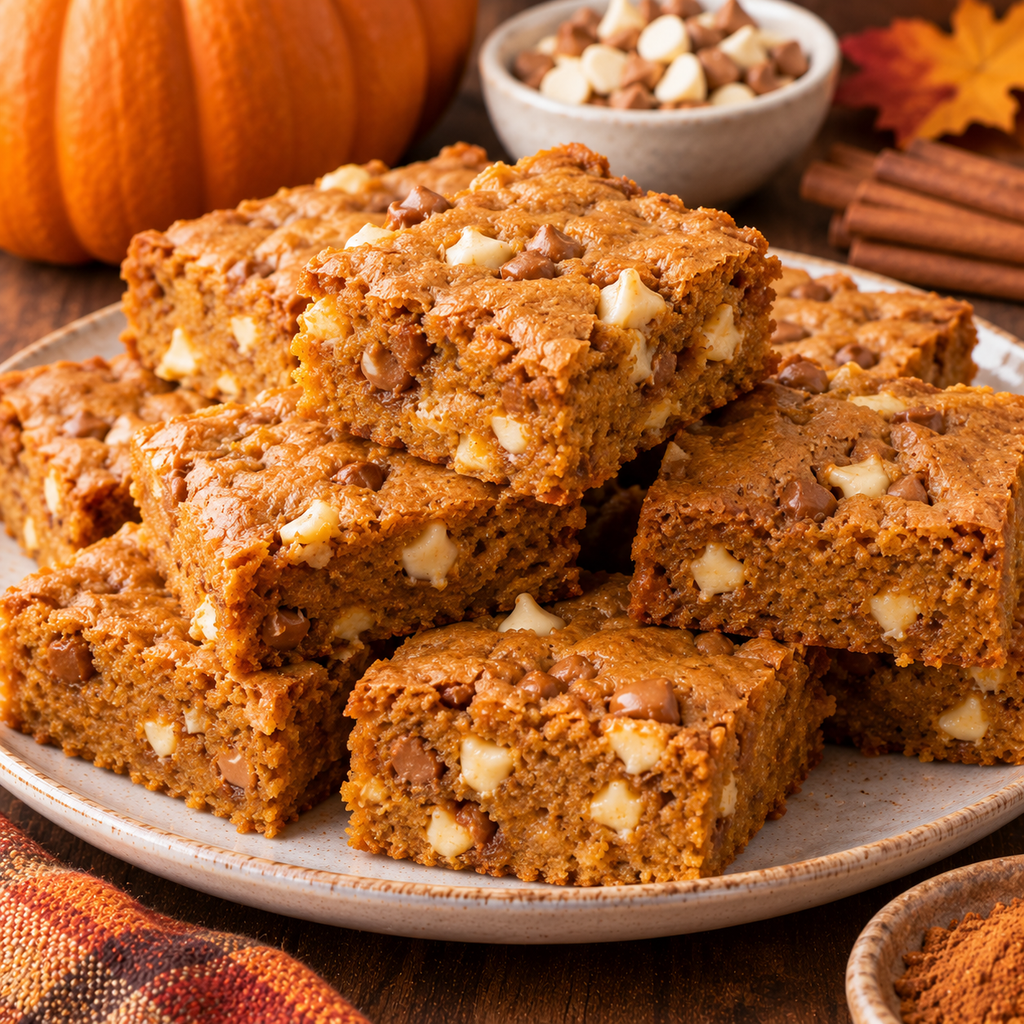Pumpkin Blondies