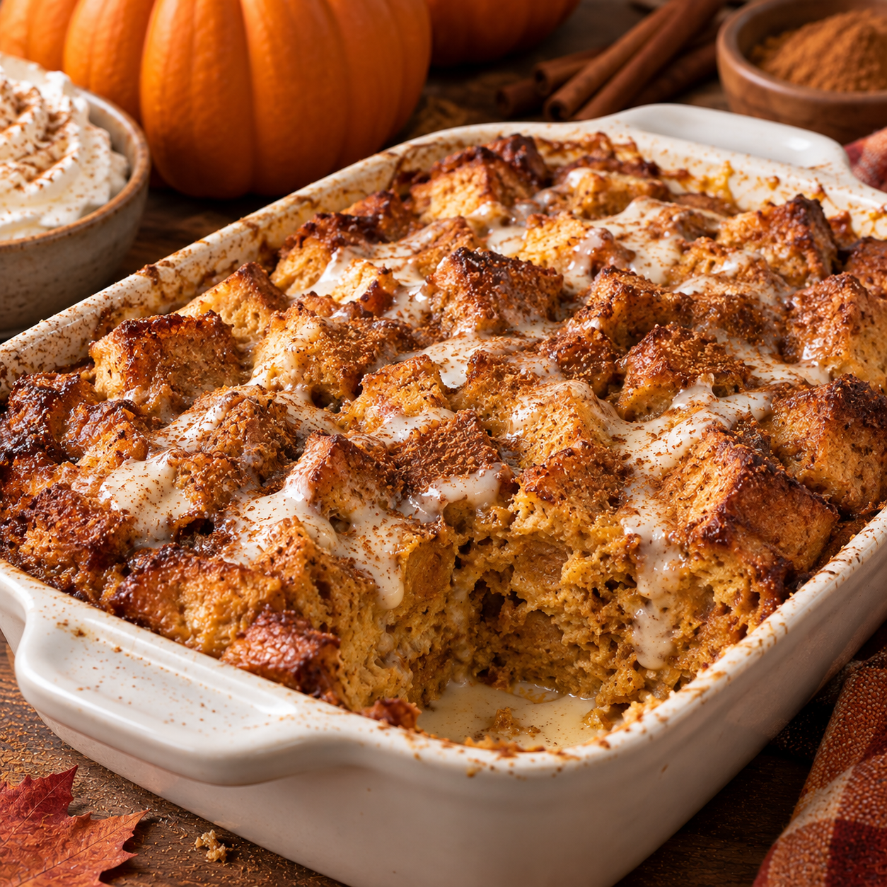 Pumpkin Bread Pudding