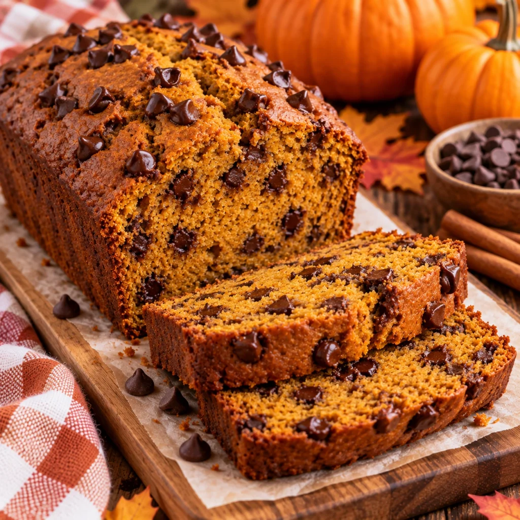 Pumpkin Chocolate Chip Bread