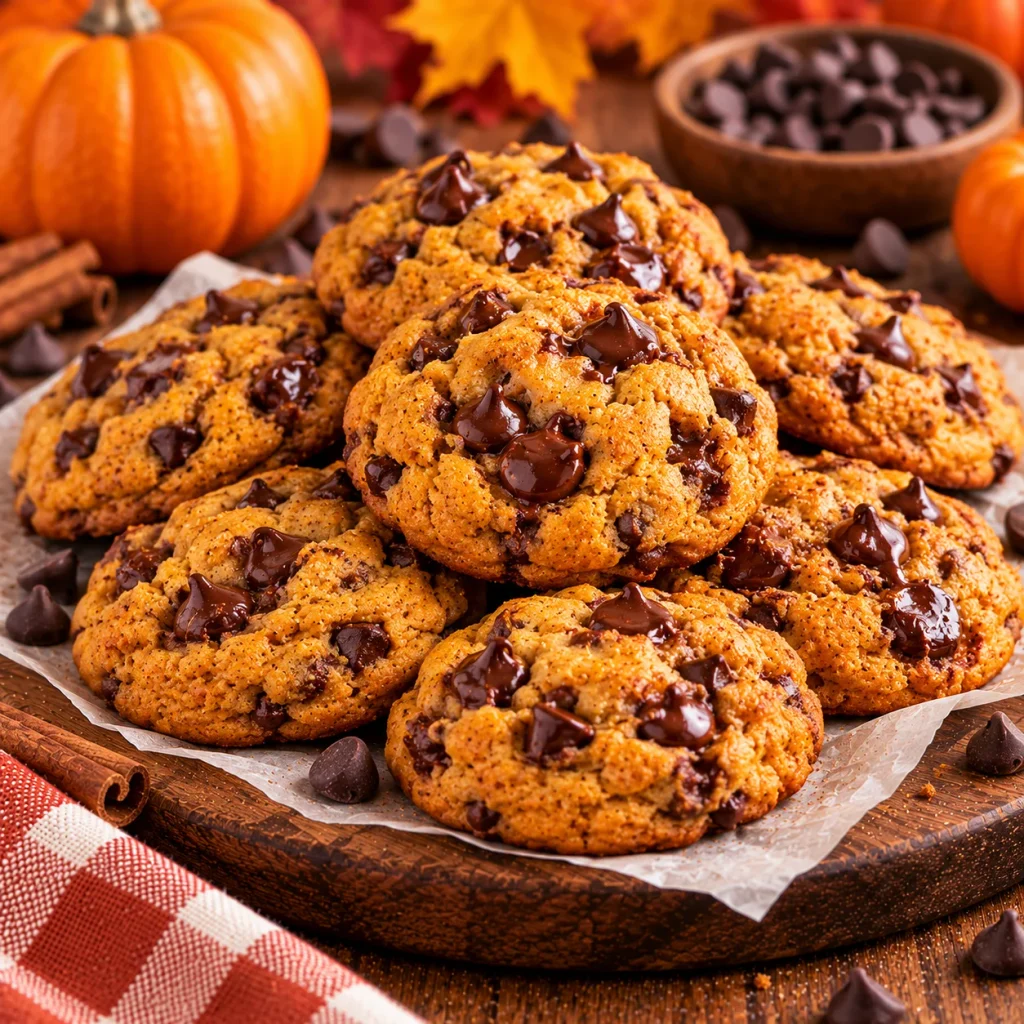 Pumpkin Chocolate Chip Cookies