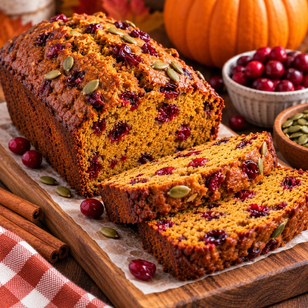 Pumpkin Cranberry Bread