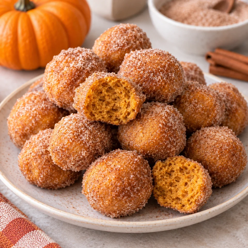 Pumpkin Donut Holes