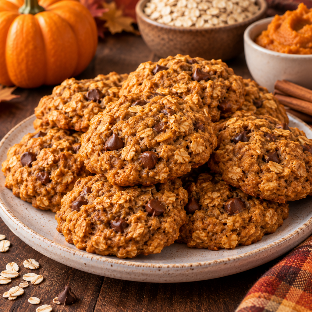 Pumpkin Oatmeal Cookies