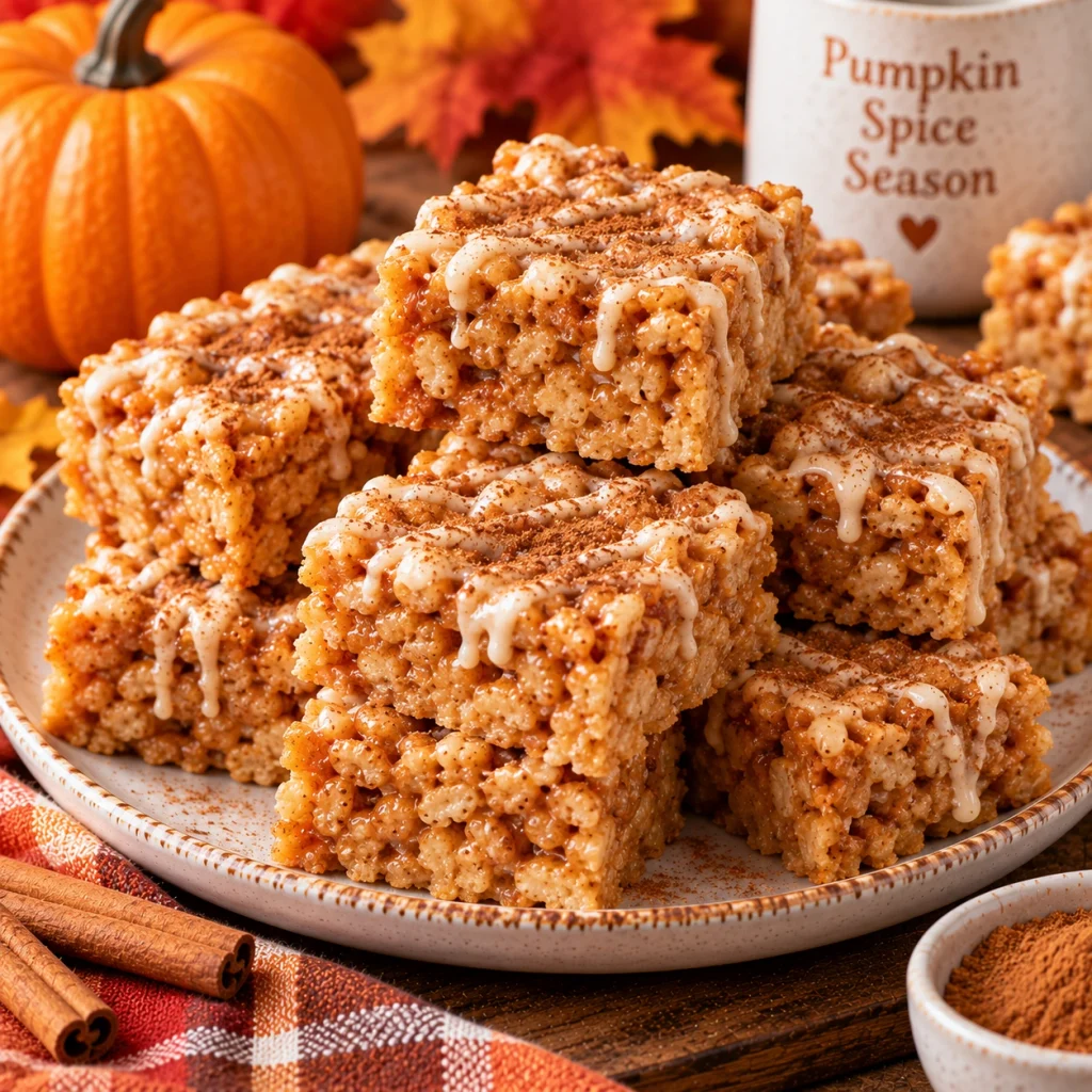 Pumpkin Spice Rice Krispie Treats