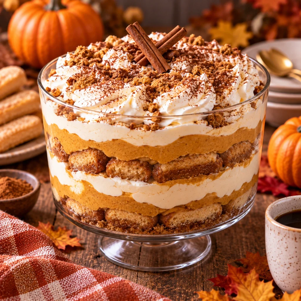 Pumpkin Tiramisu Trifle