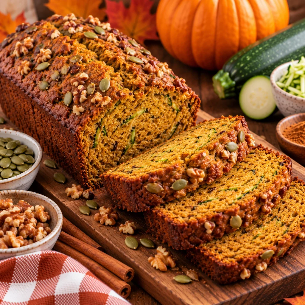 Pumpkin Zucchini Bread