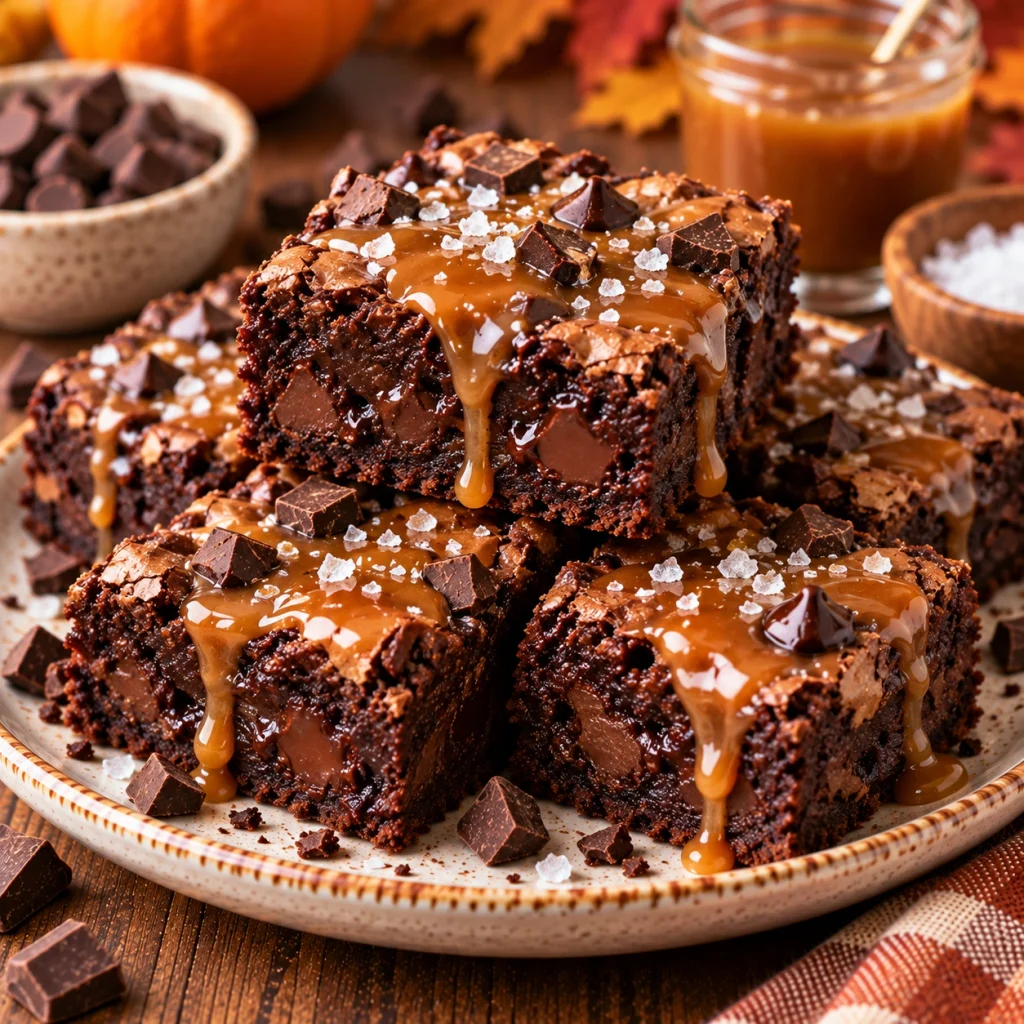 Salted Caramel Chocolate Brownies