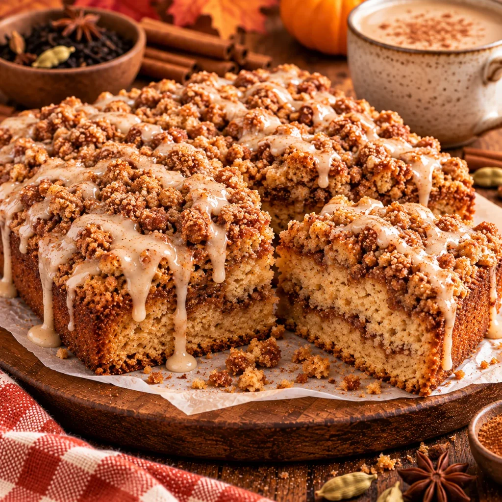 Spiced Chai Crumb Cake