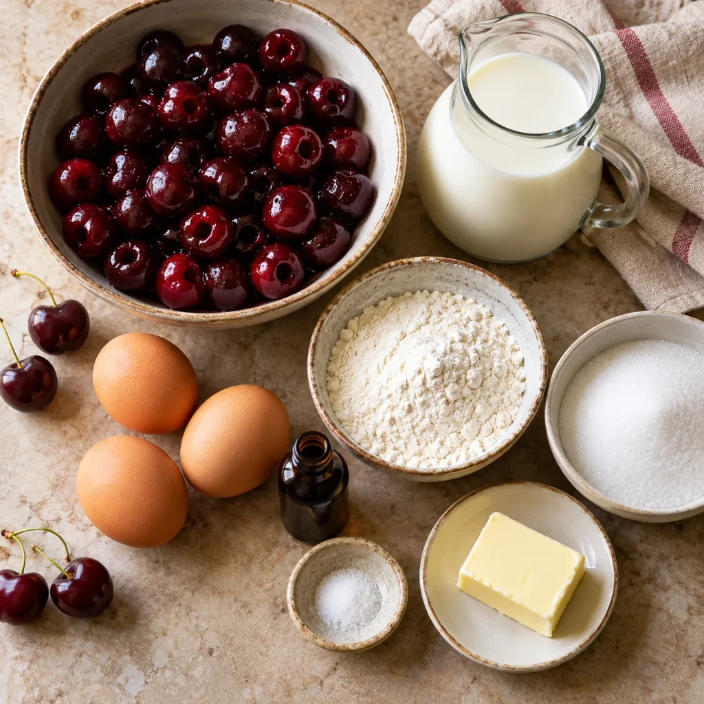 Ingredients You'll Need for Cherry Clafoutis