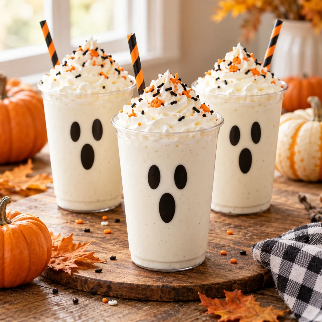 Ghostly Vanilla Milkshakes