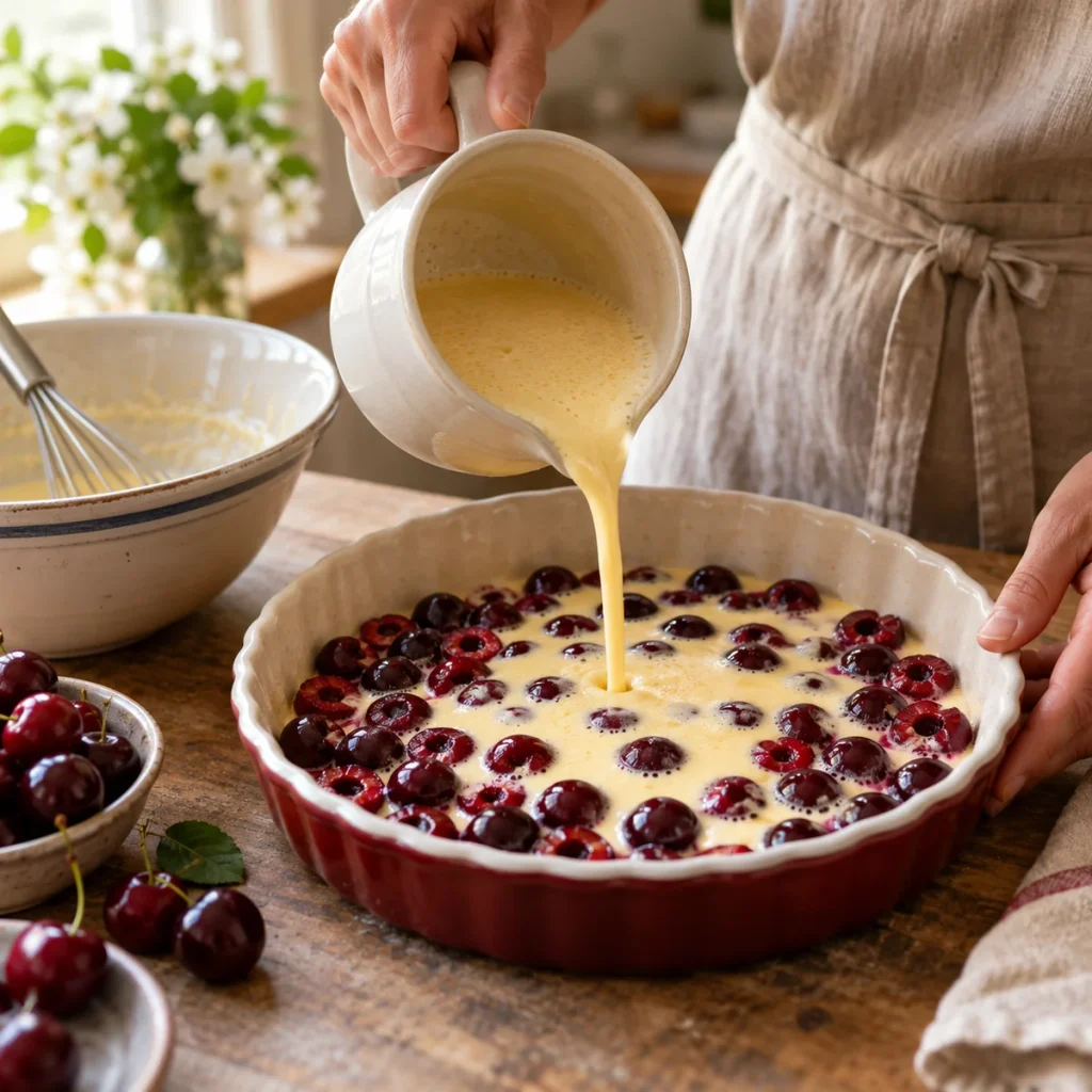 Step-by-Step Instructions for Cherry Clafoutis
