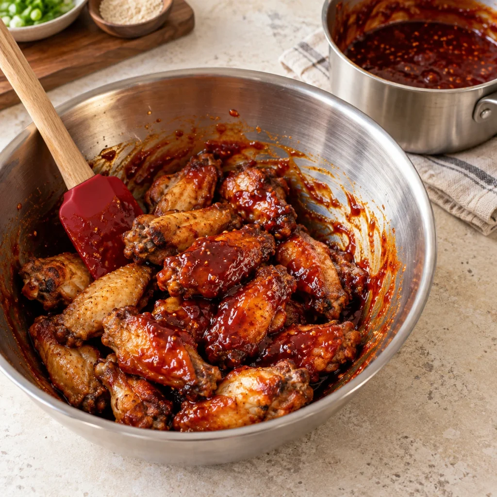 Step-by-Step Instructions For Sticky Korean BBQ Chicken Wings