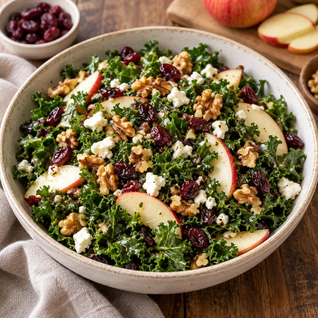 Cranberry Apple Kale Salad