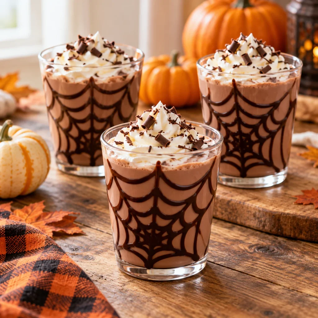 Spiderweb Chocolate Milk