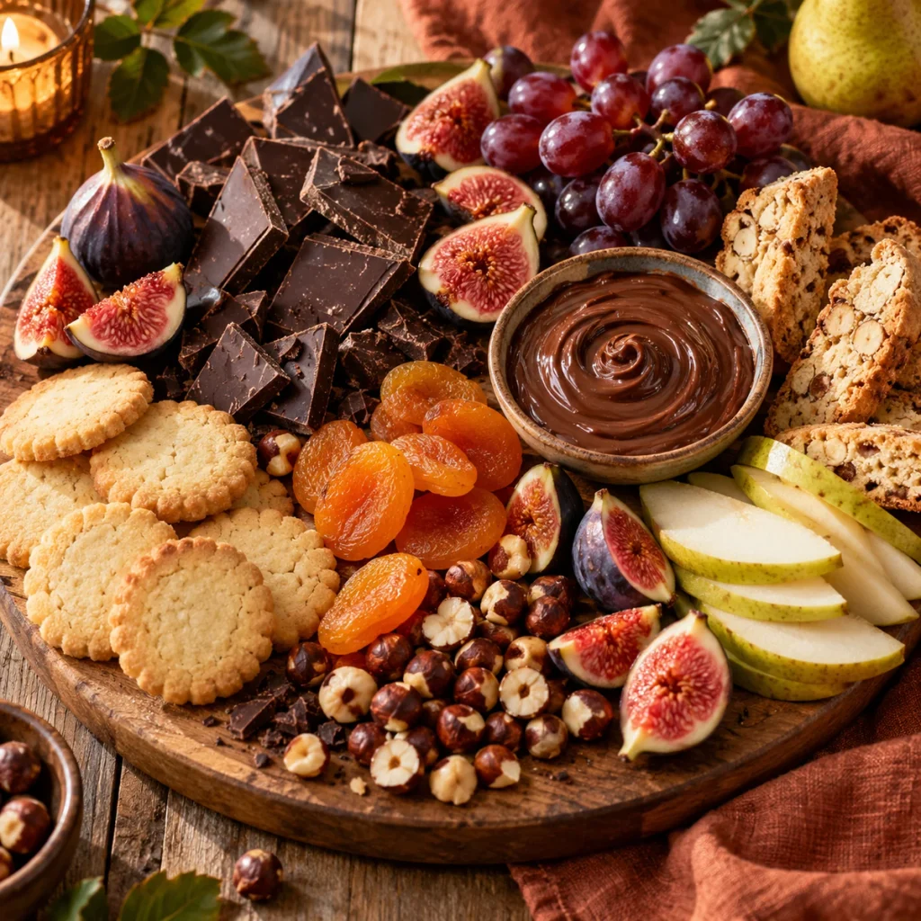 Cozy Chocolate and Fig Dessert Board
